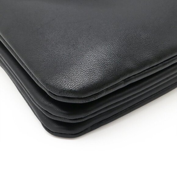 CELINE Black Leather Shoulder Bag - Picture 4 of 8